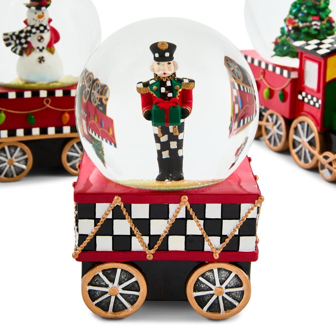 Holiday Train Snow Globe Set, Set of 3 image number 5