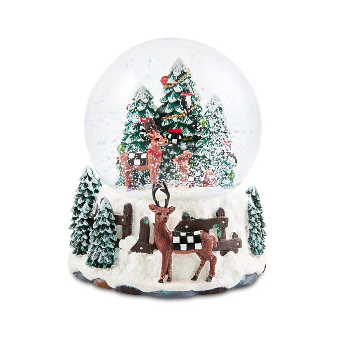 Holiday Forest Deer Snow Globe image number 3