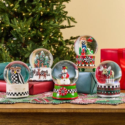 Holiday Forest Deer Snow Globe