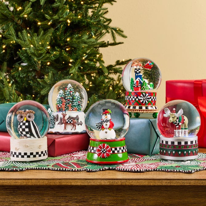 Holiday Forest Deer Snow Globe image number 1