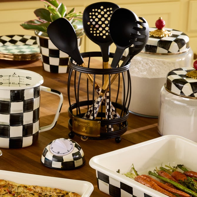 Courtly Check Utensil Caddy Set image number 4
