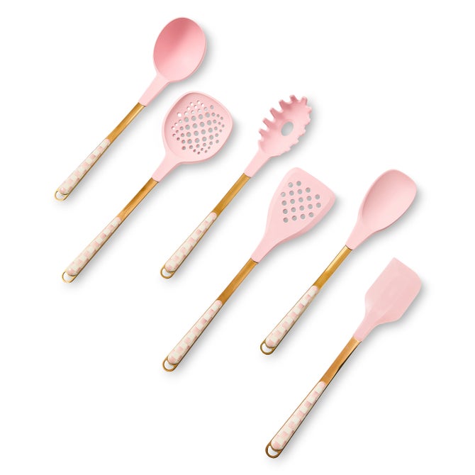 Rosy Check Utensil Caddy Set image number 2