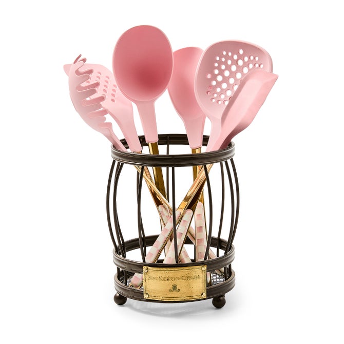 Rosy Check Utensil Caddy Set image number 0