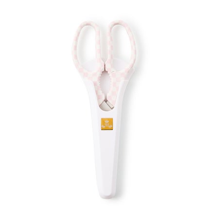 Pink & White Check Kitchen Shears