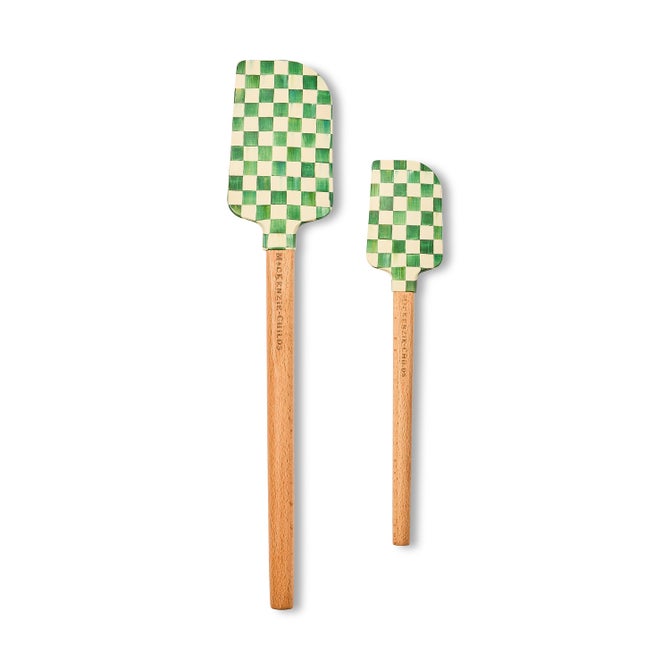 Emerald Check Spatulas, Set of 2 image number 0