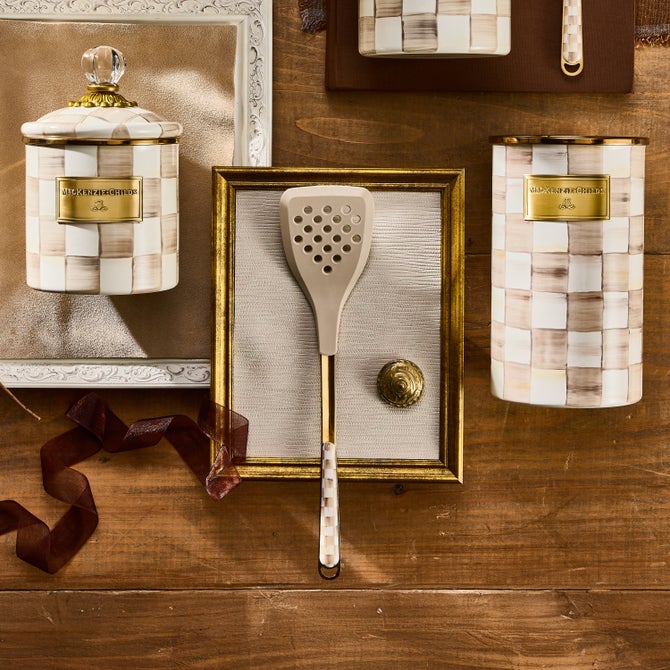 Mocha Check Slotted Spatula image number 1