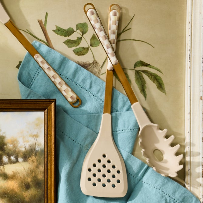 Mocha Check Slotted Spatula image number 9