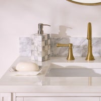 Sterling Check Capiz Soap Dish