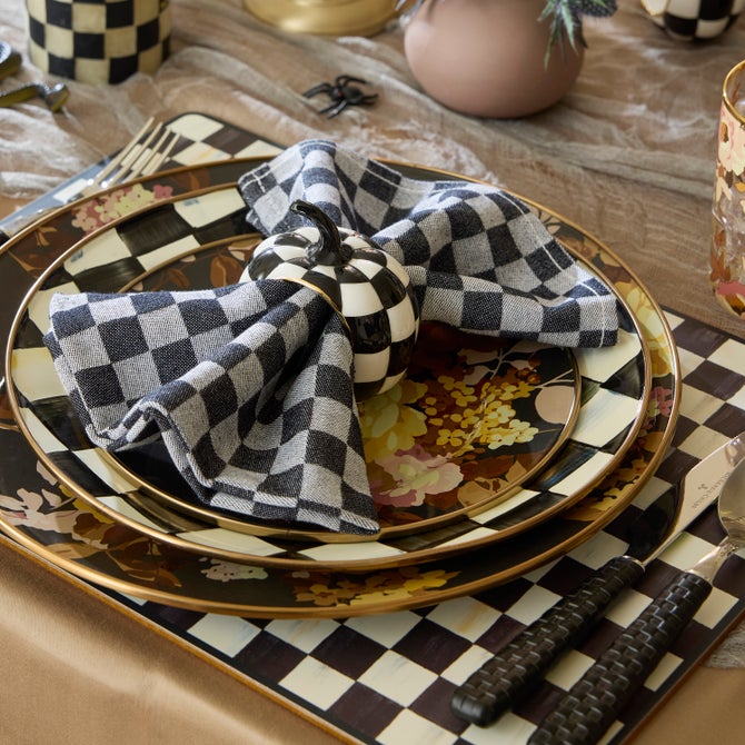 Courtly Checked Cork Back Placemats, Set of 4 image number 1