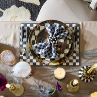 Courtly Checked Cork Back Placemats, Set of 4