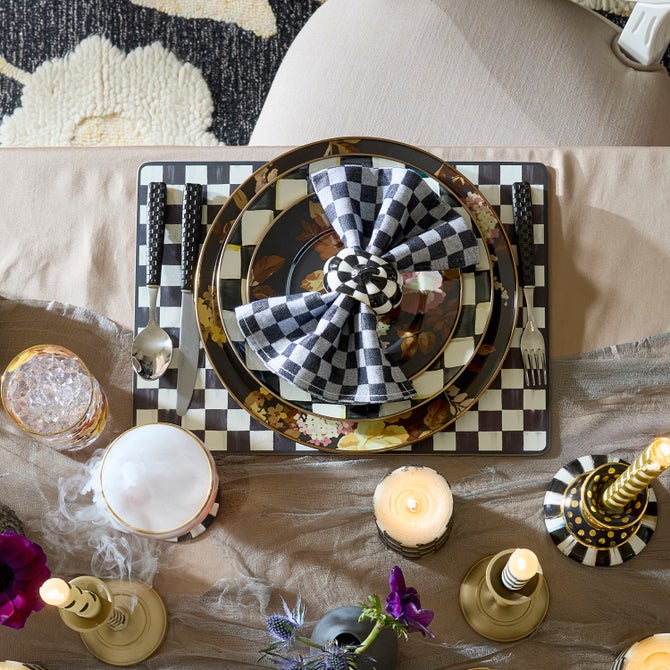 Courtly Checked Cork Back Placemats, Set of 4 image number 3