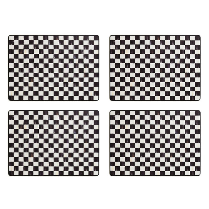Courtly Checked Cork Back Placemats, Set of 4 image number 2