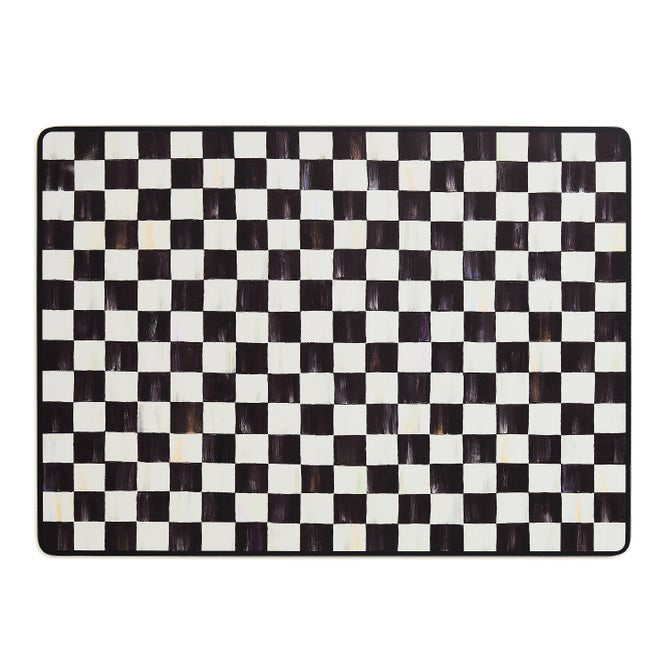 Courtly Checked Cork Back Placemats, Set of 4 image number 0