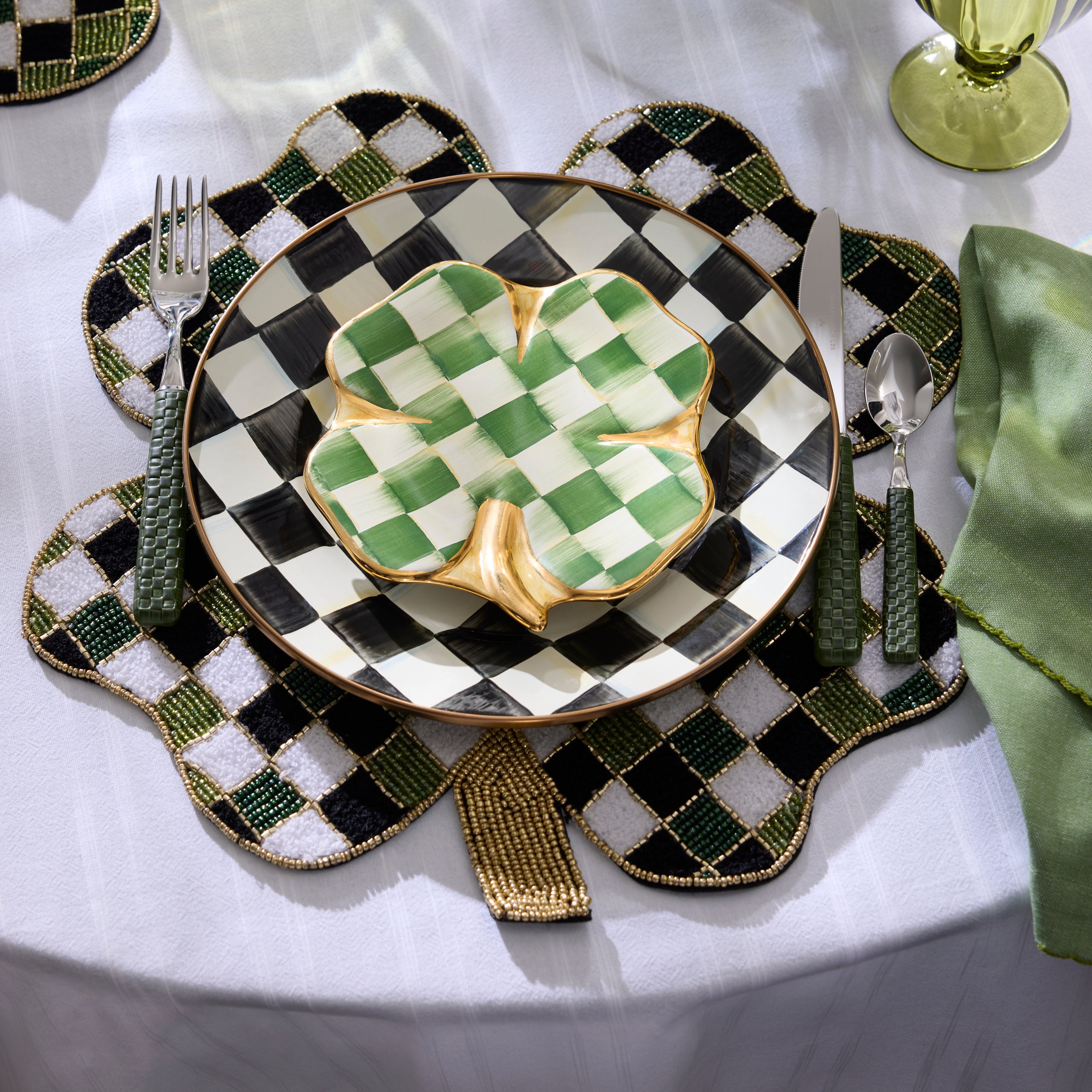MacKenzie-Childs | Shaped Lucky Clover Placemat