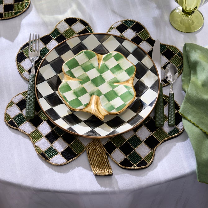 Shaped Lucky Clover Placemat image number 1