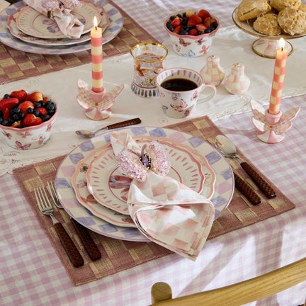 Pink Sinamay Placemats, Set of 4