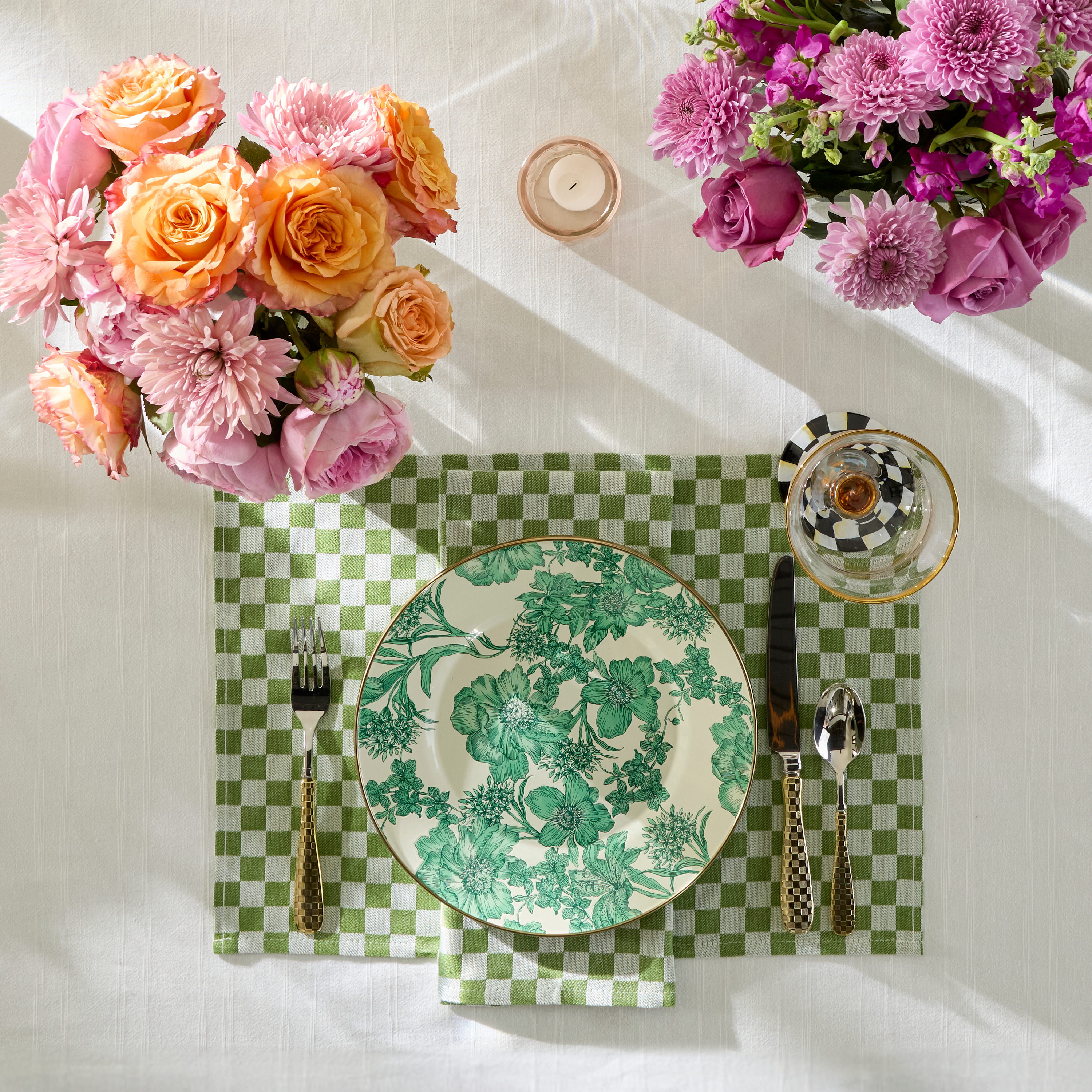 MacKenzie-Childs | Green Check Placemat, Set of 4