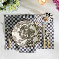 Black Check Placemat, Set of 4