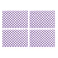 Violet Check Placemat, Set of 4