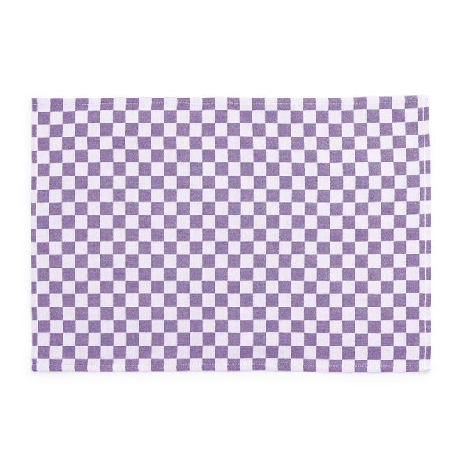 Violet Check Placemat, Set of 4 image number 0