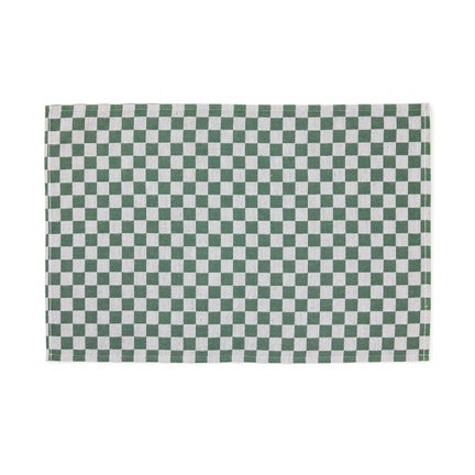 Dark Green Check Placemat, Set of 4