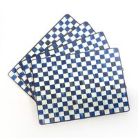 Royal Check Cork Back Placemats, Set of 4