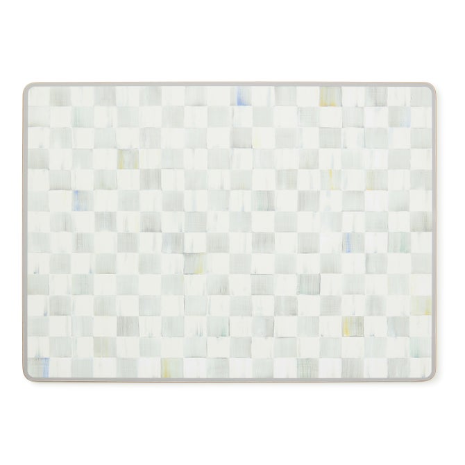 Sterling Check Cork Back Placemats, Set of 4 image number 0