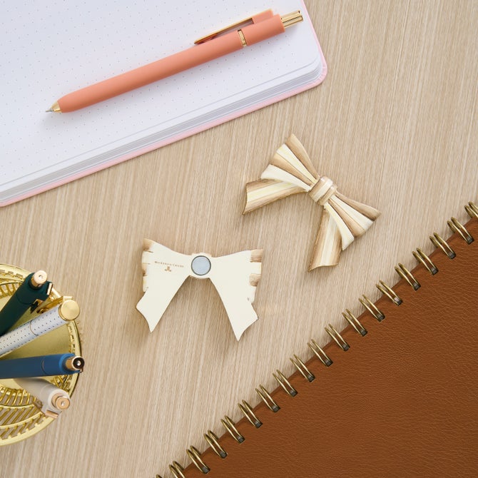 Mocha Bow Magnets, Set of 2 image number 1