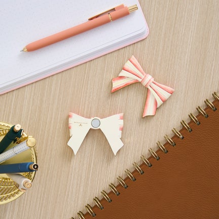 Rosy Bow Magnets, Set of 2