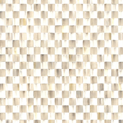 Mocha Check Gift Wrap, Set of 2