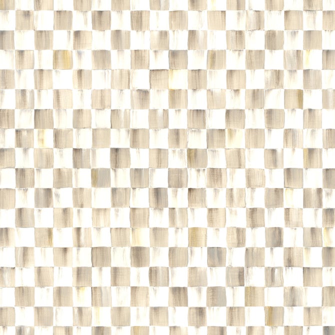 Mocha Check Gift Wrap, Set of 2 image number 0