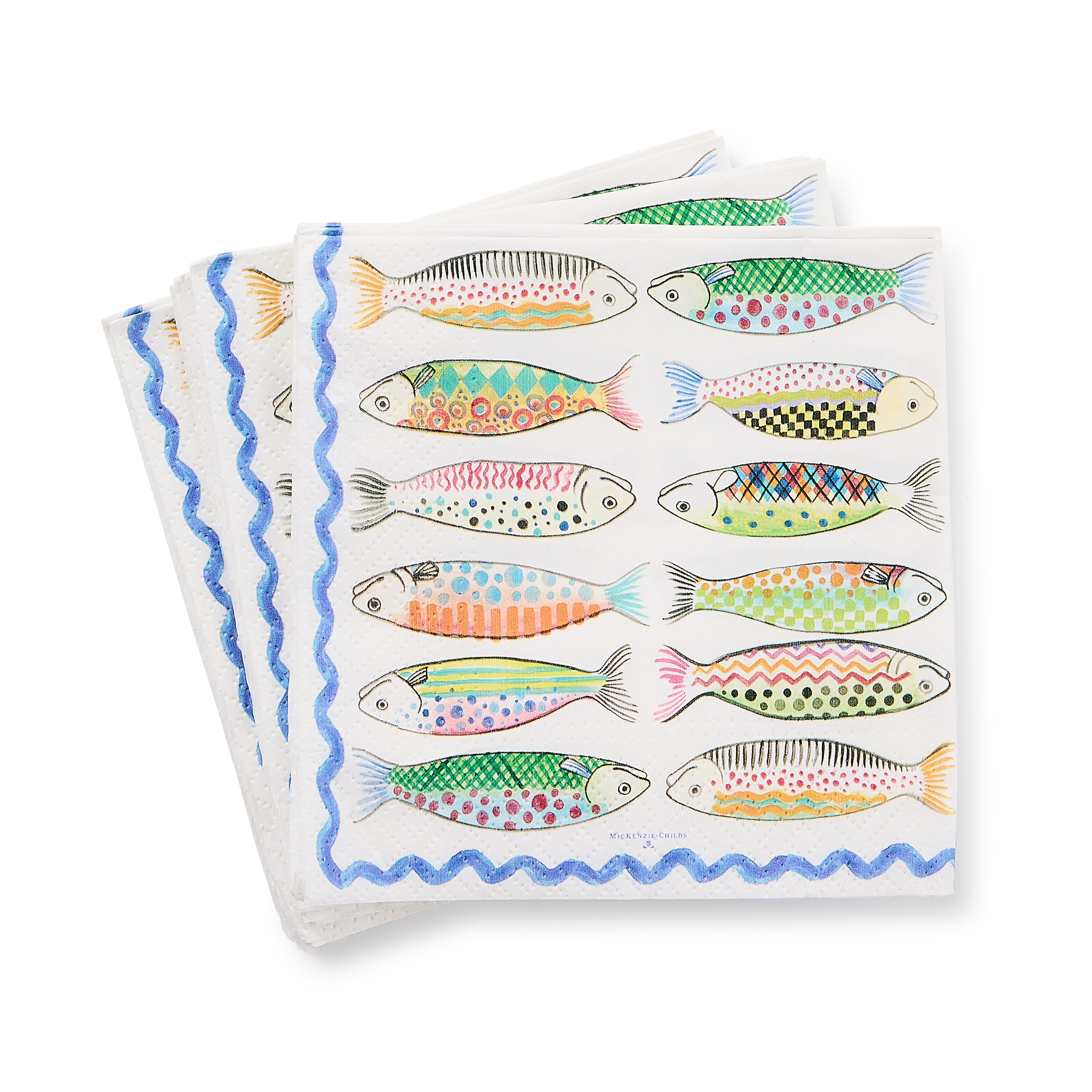 MacKenzie-Childs Go Fish Paper Napkins