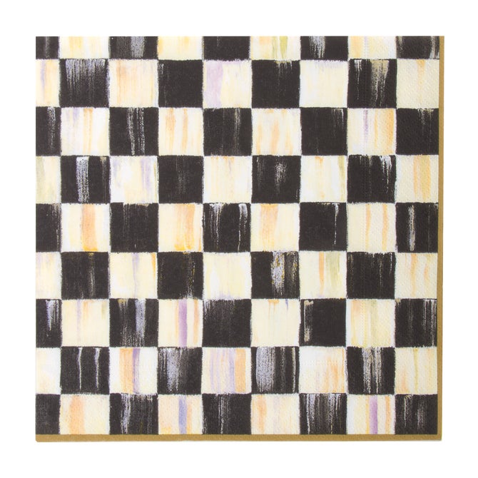 Courtly Check Dinner Paper Napkins image number 0