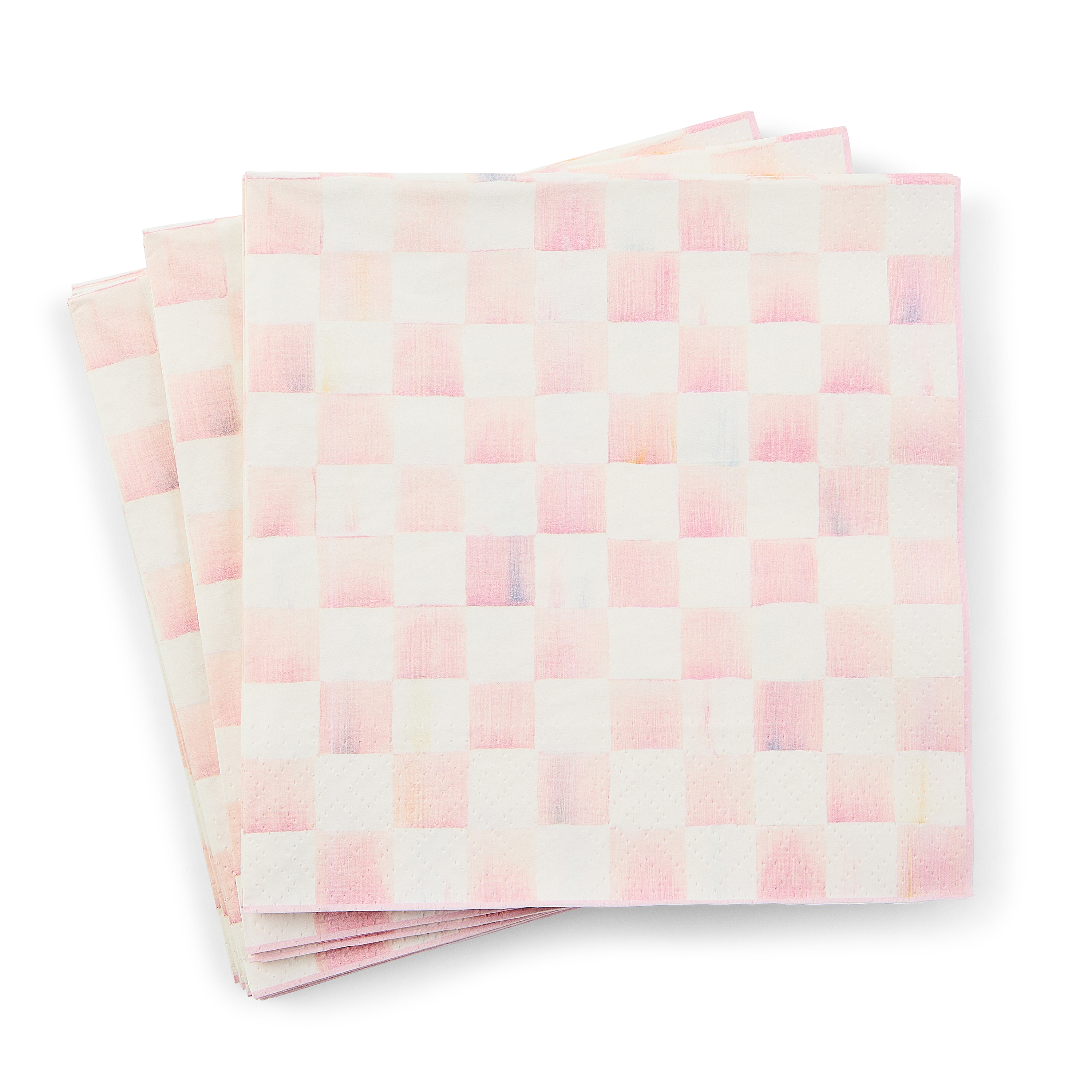 MacKenzie-Childs Rosy Check Dinner Napkins - Thumbnail 3