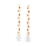 Heart Dinner Candles, Set of 2