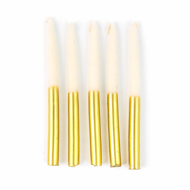 Hanukkah Gold Candle Set image number 0