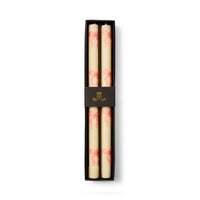 Pink Bow Dinner Candles, Set of 2