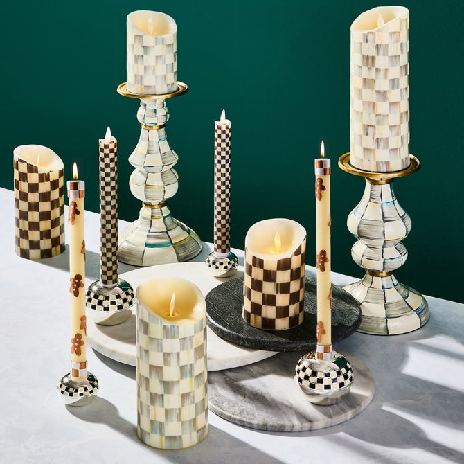 Gingerbread Dinner Candles, Set of 2 image number 1
