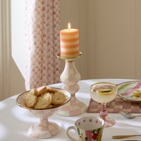 Pink Hearts 4" Pillar Candle