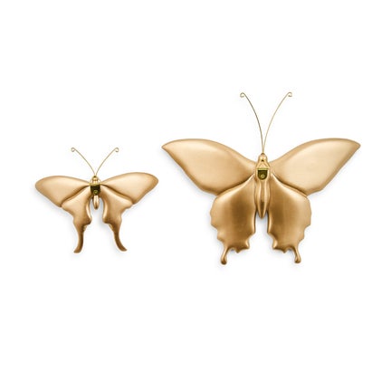 Mocha Butterfly Wall Decor Duo