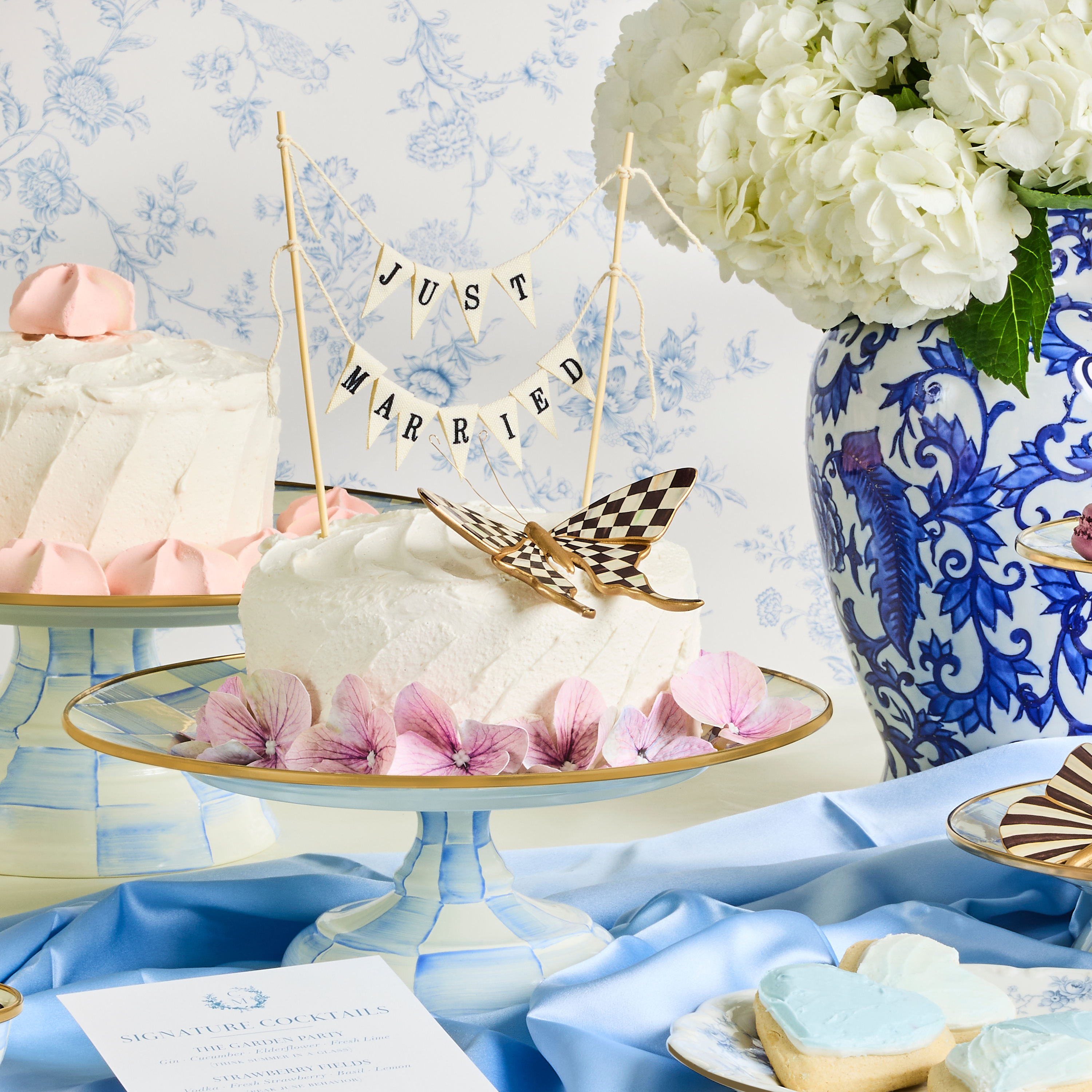 MacKenzie-Childs | Courtly Check & Stripe Butterfly Trio