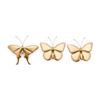 Courtly Check & Stripe Butterfly Trio