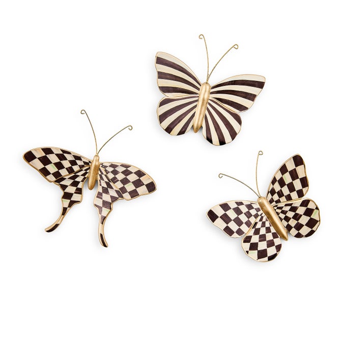 Courtly Check & Stripe Butterfly Trio image number 0