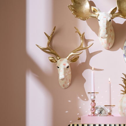 Rosy Check Small Deer Wall Decor