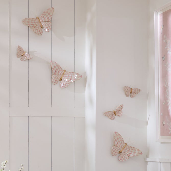 Rosy Check Butterfly Wall Decor image number 1