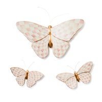 Rosy Check Butterfly Wall Decor