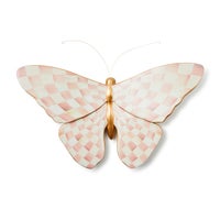 Rosy Check Butterfly Wall Decor