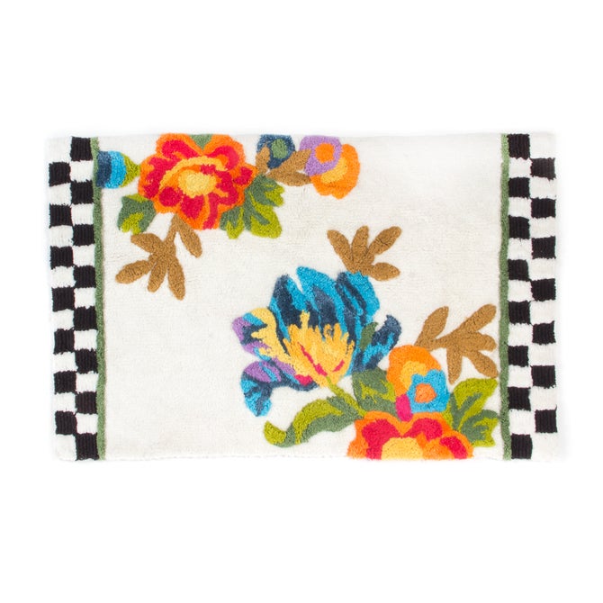 White Flower Market Standard Bath Rug image number 0