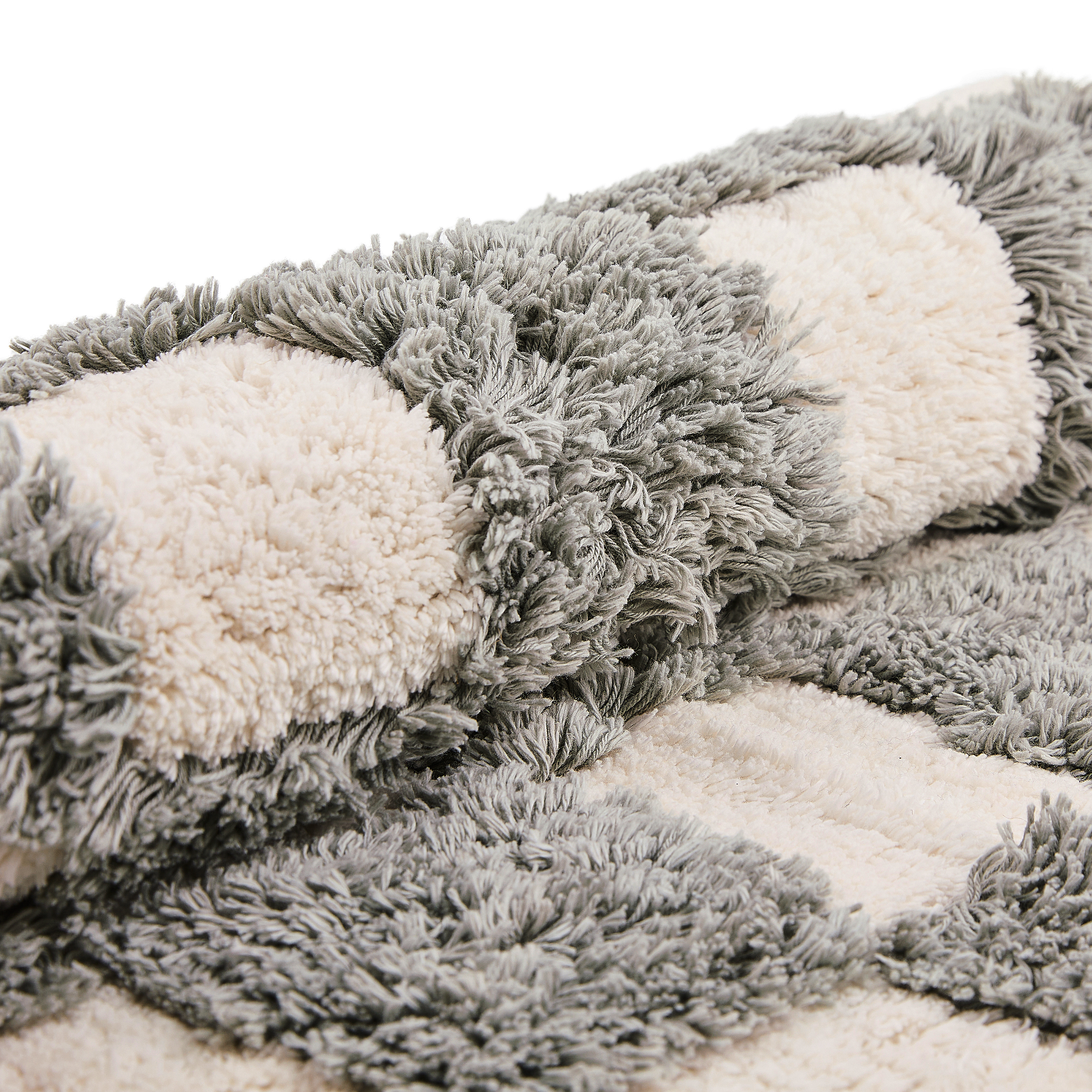 MacKenzie-Childs | Checkerboard Grey Bath Rug