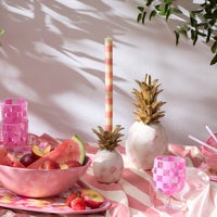 Rosy Pineapple Candle Holder